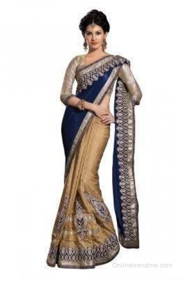 Chirag Sarees Embriodered Fashion Crepe Sari Chirag Sarees Embriodered Fashion Crepe Sari